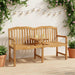 Handgemaakte Rozenbank 155 x 60 x 94 cm Massief Teakhout
