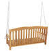 Schommelbank 114 x 60 x 60,5 cm Massief Teakhout Naturel