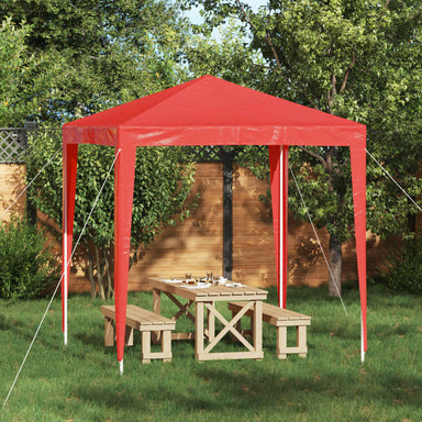 Partytent 200 x 200 x 240 cm Rood PE en staal
