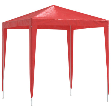 Partytent 200 x 200 x 240 cm Rood PE en staal