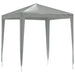 Partytent 200 x 200 x 240 cm Lichtgrijs PE en staal