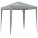 Partytent 200 x 200 x 240 cm Lichtgrijs PE en staal