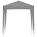 Partytent 200 x 200 x 240 cm Lichtgrijs PE en staal