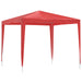 Partytent 250 x 250 x 240 cm Rood PE en staal