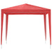 Partytent 250 x 250 x 240 cm Rood PE en staal