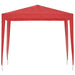 Partytent 250 x 250 x 240 cm Rood PE en staal