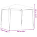 Partytent 250 x 250 x 240 cm Rood PE en staal