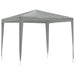 Partytent 250 x 250 x 240 cm Lichtgrijs PE en staal