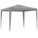 Partytent 250 x 250 x 240 cm Lichtgrijs PE en staal