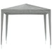 Partytent 250 x 250 x 240 cm Lichtgrijs PE en staal
