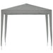 Partytent 250 x 250 x 240 cm Lichtgrijs PE en staal