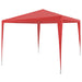 Partytent Rood 300 x 300 x 255 cm PE en staal