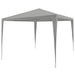 Partytent Lichtgrijs 300 x 300 x 255 cm PE en staal