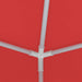 Partytent Rood 200 x 200 x 240 cm PE en staal