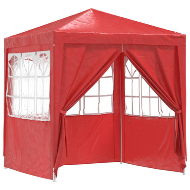 Partytent Rood 200 x 200 x 240 cm PE en staal