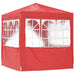 Partytent Rood 200 x 200 x 240 cm PE en staal