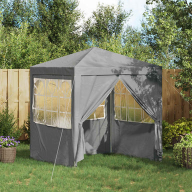Partytent Lichtgrijs 200 x 200 x 240 cm PE en staal