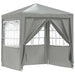 Partytent Lichtgrijs 200 x 200 x 240 cm PE en staal