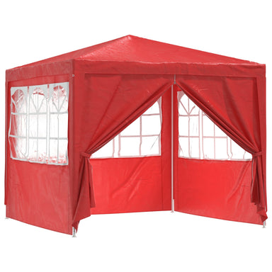 Partytent Rood 250 x 250 x 240 cm PE en staal