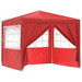 Partytent Rood 250 x 250 x 240 cm PE en staal