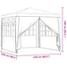 Partytent Rood 250 x 250 x 240 cm PE en staal