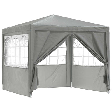 Partytent Lichtgrijs 250 x 250 x 240 cm PE en staal