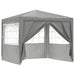 Partytent Lichtgrijs 250 x 250 x 240 cm PE en staal