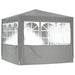 Partytent Lichtgrijs 250 x 250 x 240 cm PE en staal