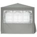 Partytent Lichtgrijs 250 x 250 x 240 cm PE en staal