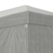 Partytent 1200 x 300 x 255 cm Lichtgrijs PE en staal