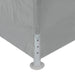 Partytent 1200 x 300 x 255 cm Lichtgrijs PE en staal