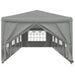 Partytent 1200 x 300 x 255 cm Lichtgrijs PE en staal