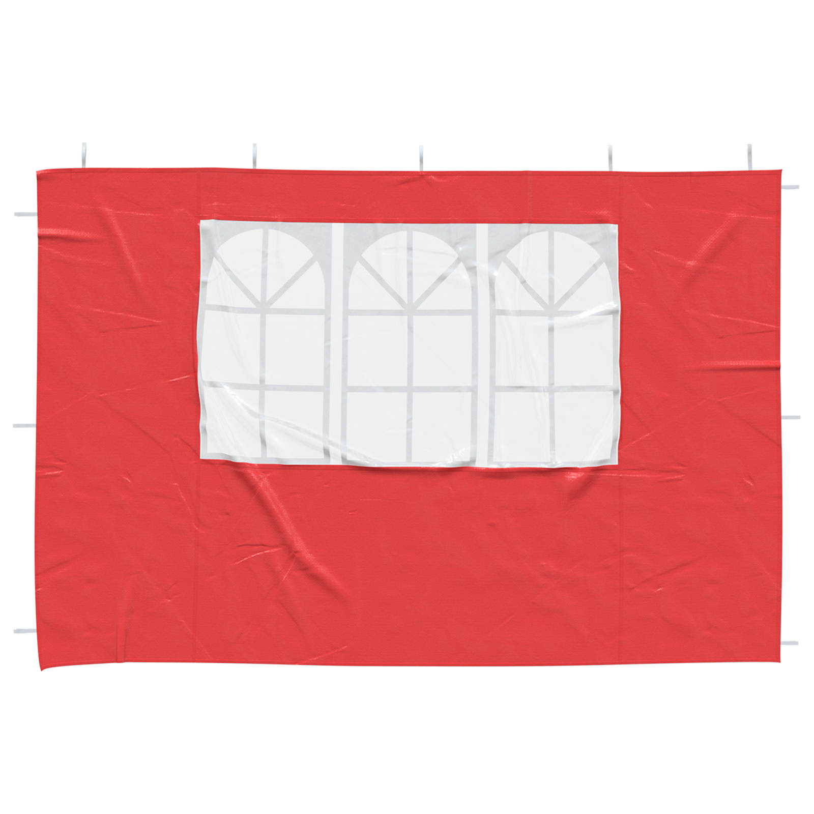 Party Tent Zijwand 2 st 300 x 195 cm Rood PE en staal