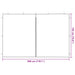 Party Tent Zijwand 2 st 300 x 195 cm Rood PE en staal