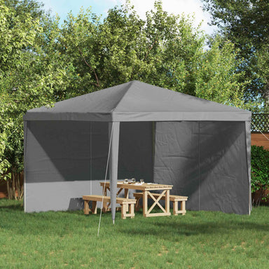 Party Tent Zijwand 2 st 300 x 195 cm Lichtgrijs PE en staal