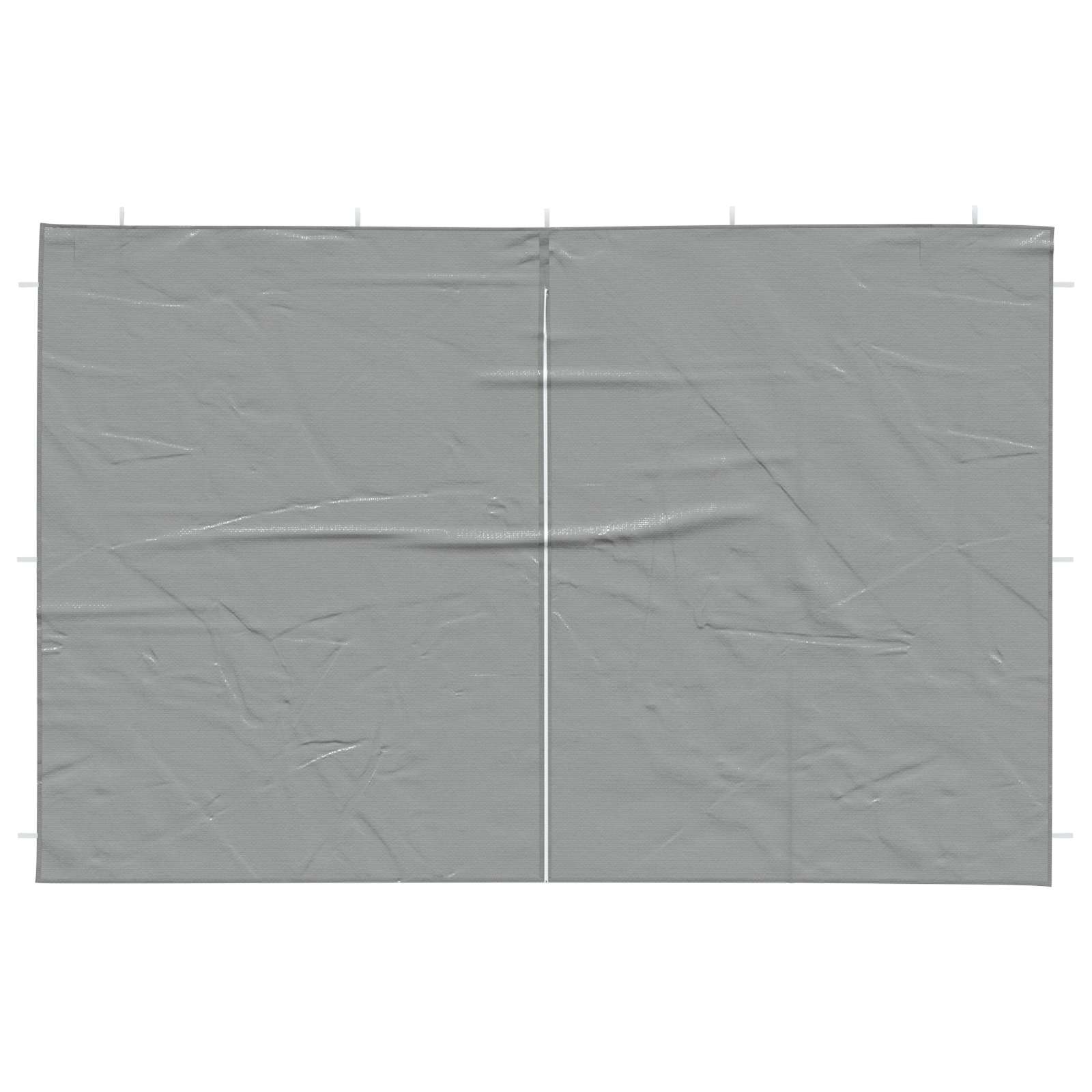 Party Tent Zijwand 2 st 300 x 195 cm Lichtgrijs PE en staal