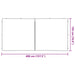 Party Tent Zijwand 2 st 300 x 195 cm Lichtgrijs PE en staal