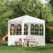Party Tent Zijwand 2 st 200 x 195 cm Wit PE en staal