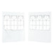Party Tent Zijwand 2 st 200 x 195 cm Wit PE en staal