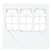 Party Tent Zijwand 2 st 200 x 195 cm Wit PE en staal