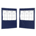 Party Tent Zijwand 2 st 200 x 195 cm Blauw PE en staal