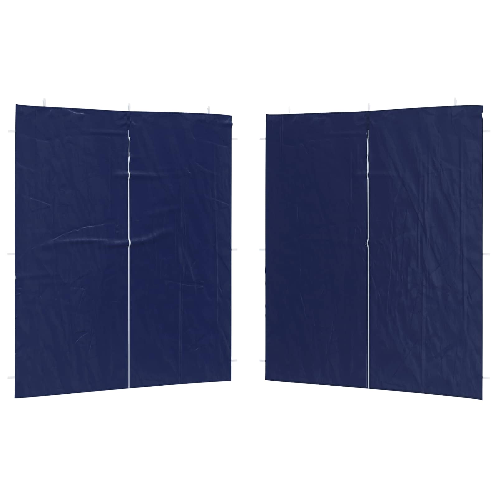 Party Tent Zijwand 2 st 200 x 195 cm Blauw PE en staal