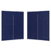 Party Tent Zijwand 2 st 200 x 195 cm Blauw PE en staal