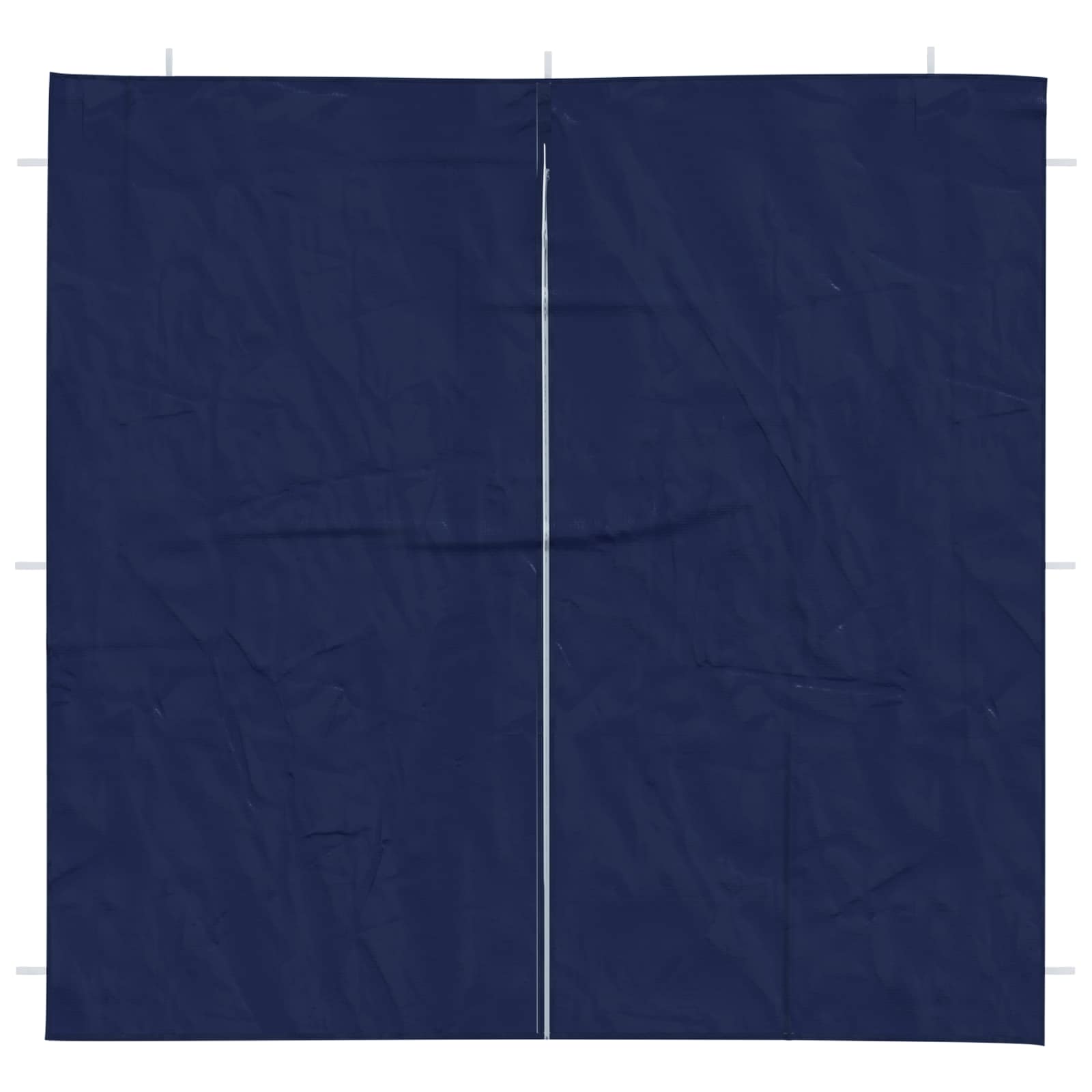 Party Tent Zijwand 2 st 200 x 195 cm Blauw PE en staal