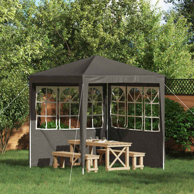 Party Tent Zijwand 2 st 200 x 195 cm Antracietkleurig