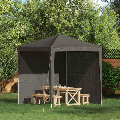 Party Tent Zijwand 2 st 200 x 195 cm Antracietkleurig