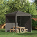 Party Tent Zijwand 2 st 200 x 195 cm Antracietkleurig