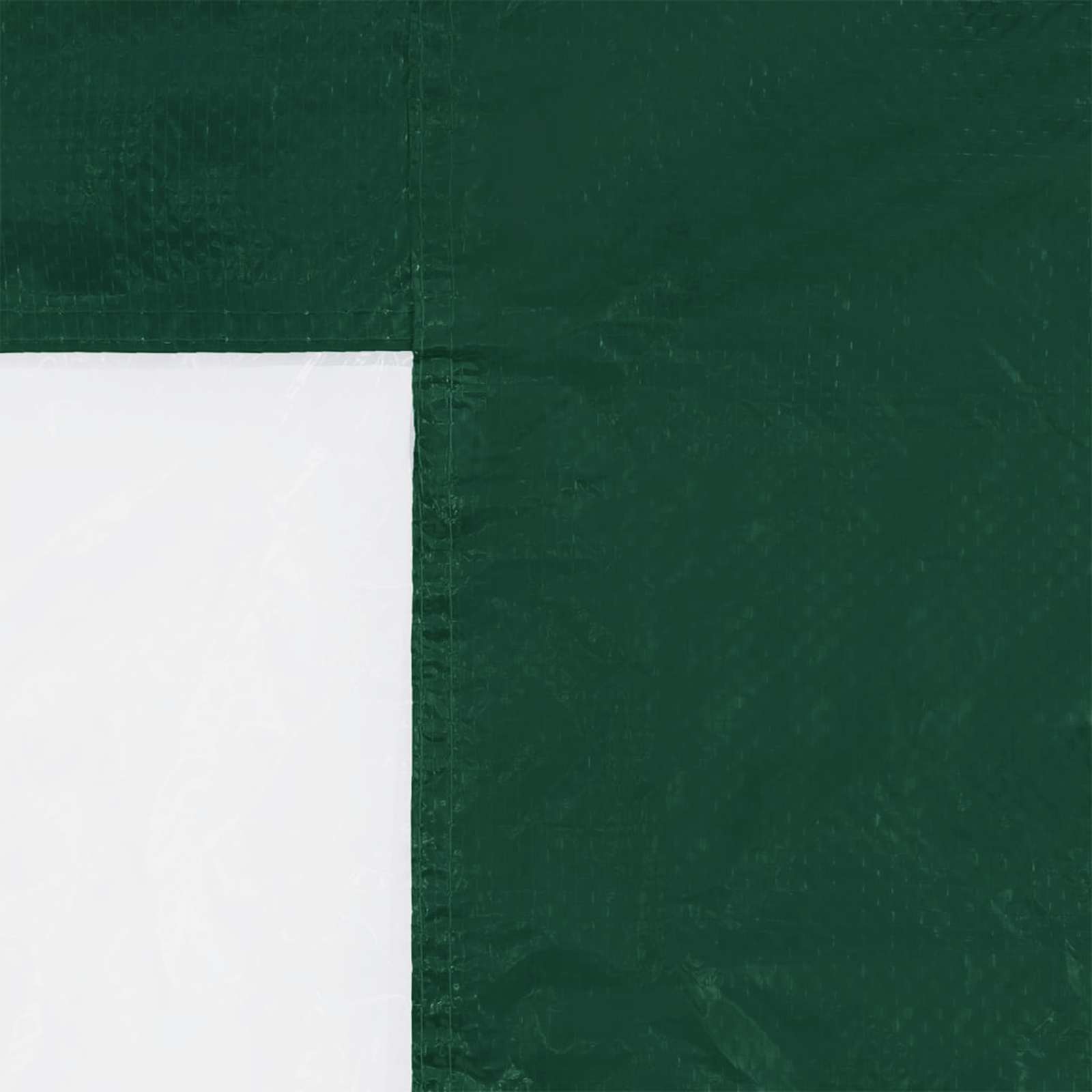 Party Tent Zijwand 2 st 200 x 195 cm Groen PE en staal