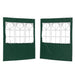 Party Tent Zijwand 2 st 200 x 195 cm Groen PE en staal