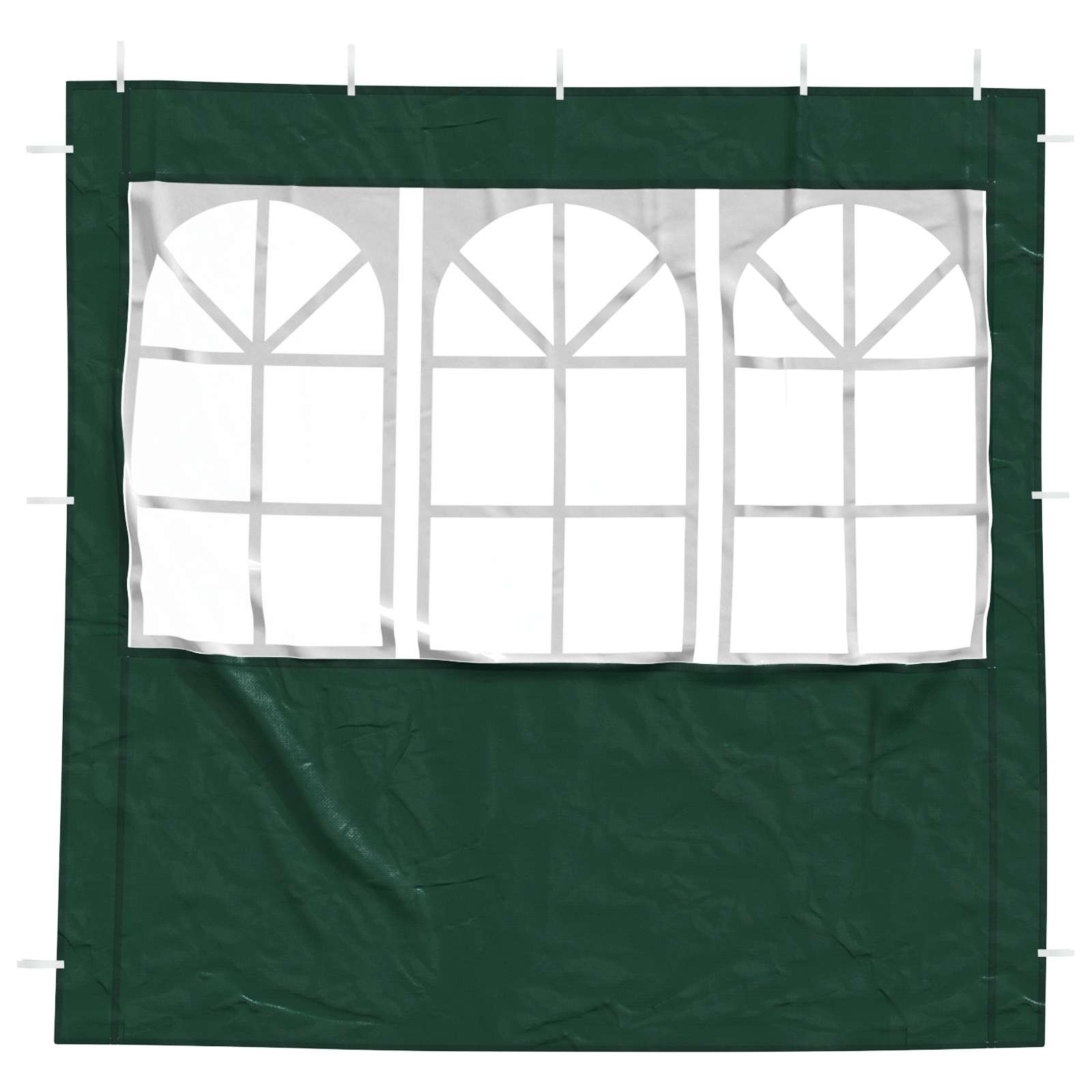 Party Tent Zijwand 2 st 200 x 195 cm Groen PE en staal
